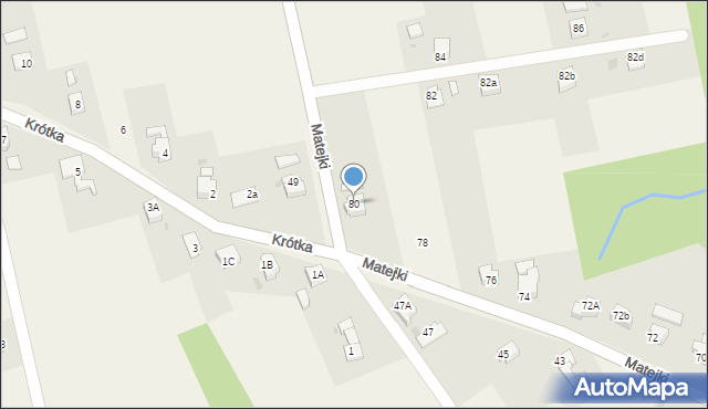 Kaczyce, Matejki Jana, 80, mapa Kaczyce