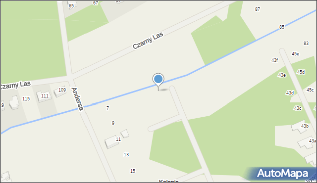 Kajetany, Mahoniowa, 35x, mapa Kajetany