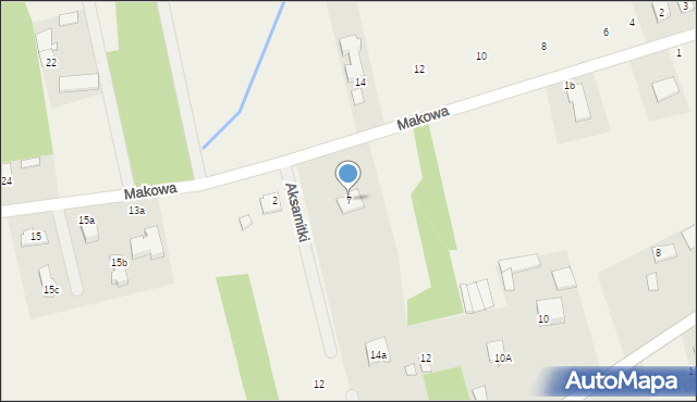 Kaleń, Makowa, 7, mapa Kaleń