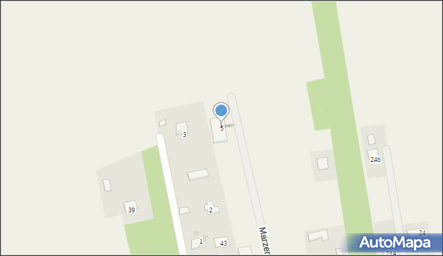 Kaleń-Towarzystwo, Marzenie, 5, mapa Kaleń-Towarzystwo