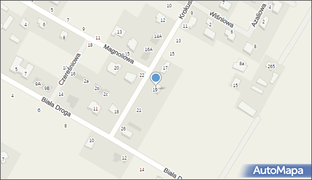 Kalinówka, Magnoliowa, 30, mapa Kalinówka