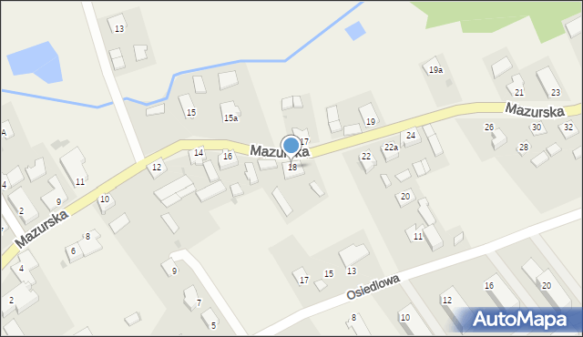 Kalinowo, Mazurska, 18, mapa Kalinowo