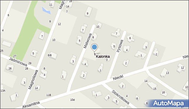 Kalonka, Malwowa, 6, mapa Kalonka