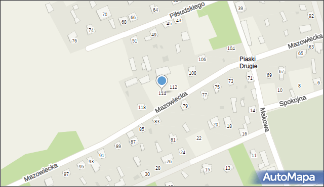 Kamieńczyk, Mazowiecka, 114, mapa Kamieńczyk