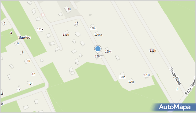 Kamieńczyk, Mazowiecka, 129r, mapa Kamieńczyk