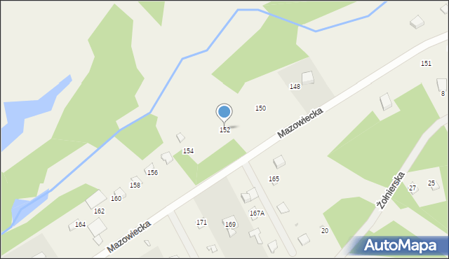 Kamieńczyk, Mazowiecka, 152, mapa Kamieńczyk