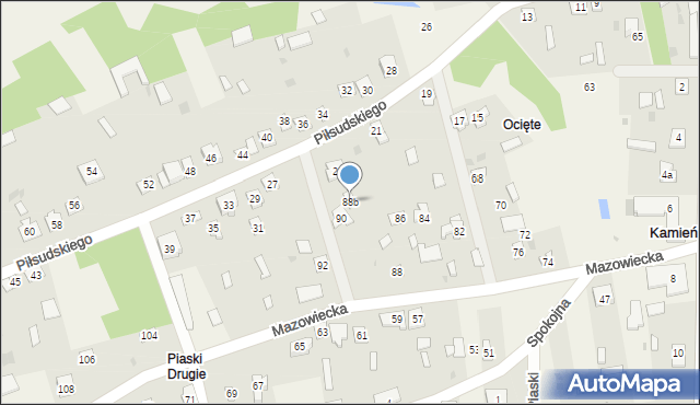 Kamieńczyk, Mazowiecka, 88b, mapa Kamieńczyk