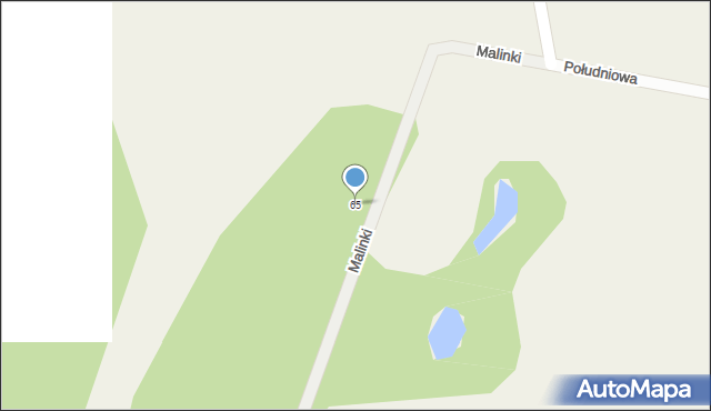 Kamionka, Malinki, 65, mapa Kamionka