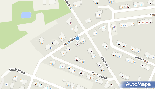 Kanie, Maciejkowa, 3, mapa Kanie