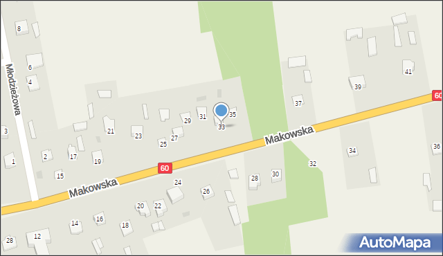 Karniewo, Makowska, 33, mapa Karniewo