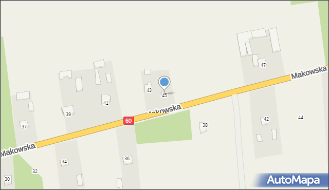 Karniewo, Makowska, 45, mapa Karniewo