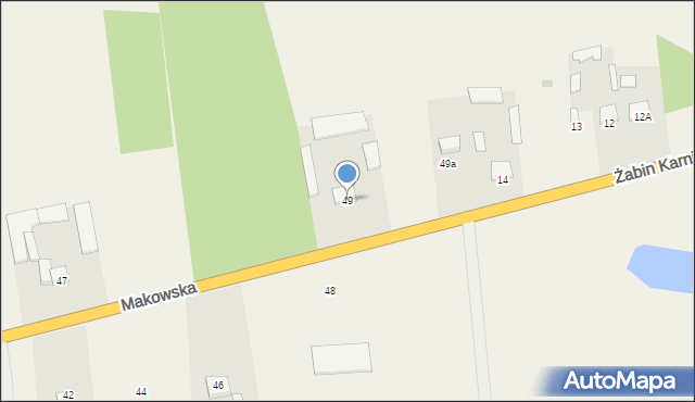 Karniewo, Makowska, 49, mapa Karniewo