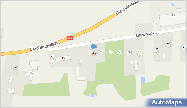 Karniewo, Mazowiecka, 55a, mapa Karniewo