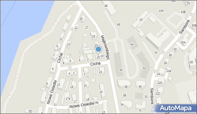 Kartuzy, Majkowskiego Aleksandra, dr., 21, mapa Kartuzy