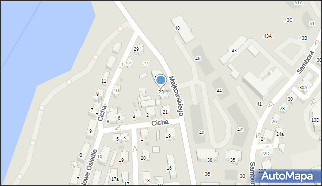 Kartuzy, Majkowskiego Aleksandra, dr., 23, mapa Kartuzy