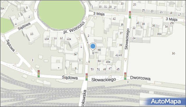 Katowice, Matejki Jana, 6, mapa Katowic