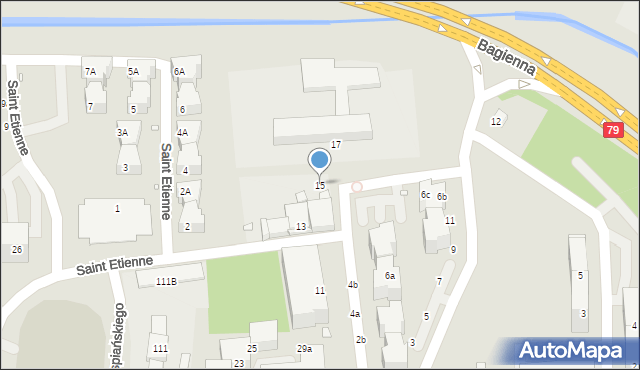 Katowice, Marcinkowskiego Karola, 15, mapa Katowic