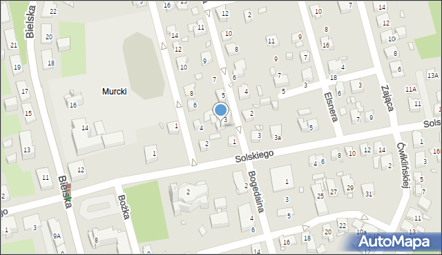 Katowice, Matejczyka Wiktora, ks., 3A, mapa Katowic