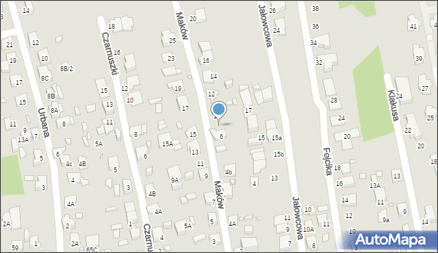 Katowice, Maków, 8, mapa Katowic