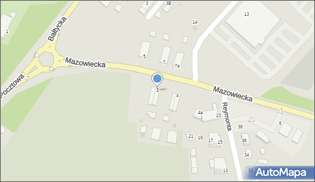Kętrzyn, Mazowiecka, 2, mapa Kętrzyn