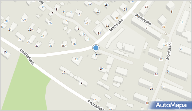 Kętrzyn, Mazurska, 17, mapa Kętrzyn