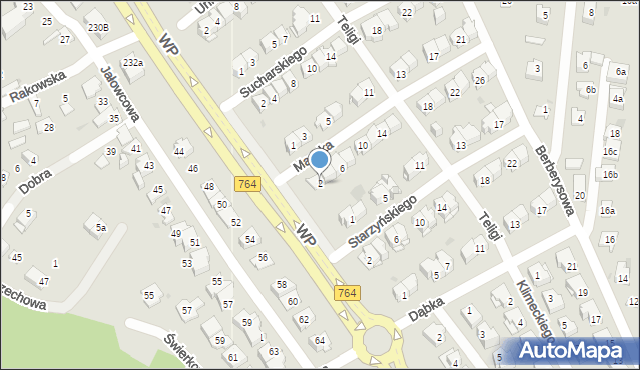 Kielce, Maczka Stanisława, gen., 2, mapa Kielc