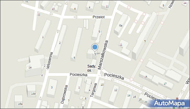 Kielce, Marszałkowska, 3, mapa Kielc