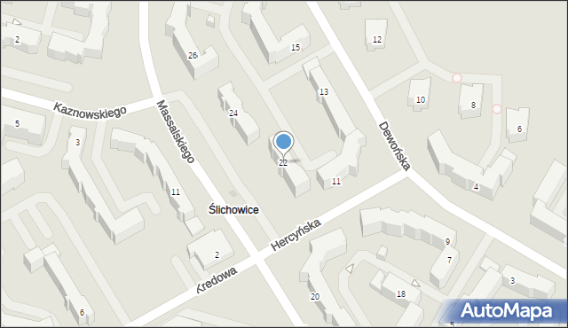 Kielce, Massalskiego Edmunda, 22, mapa Kielc