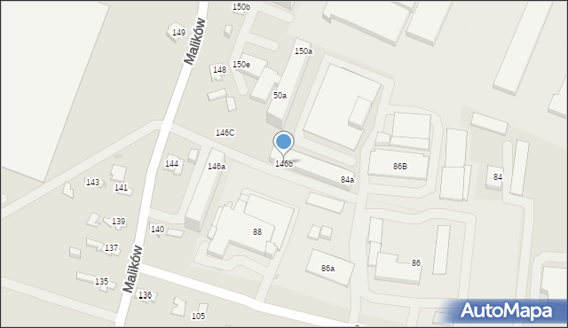 Kielce, Malików, 146b, mapa Kielc