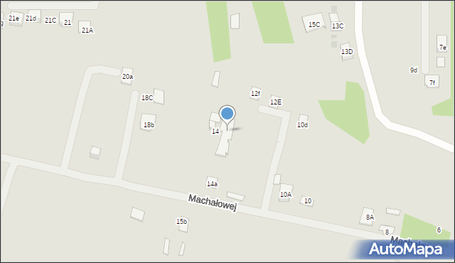 Kielce, Machałowej Natalii, 14b, mapa Kielc
