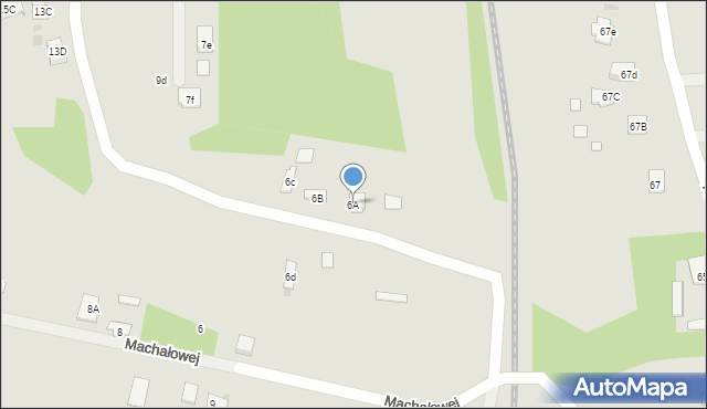 Kielce, Machałowej Natalii, 6A, mapa Kielc