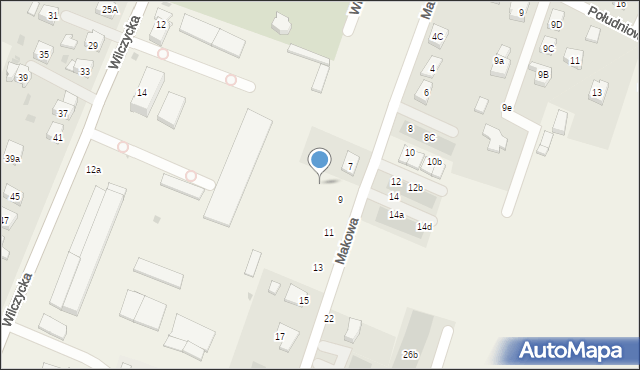 Kiełczów, Makowa, 9c, mapa Kiełczów