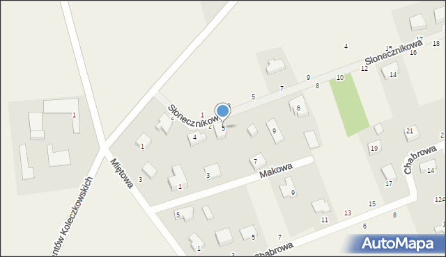 Kielno, Makowa, 5, mapa Kielno