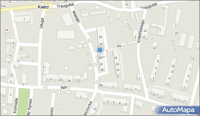 Kietrz, Matejki Jana, 20, mapa Kietrz
