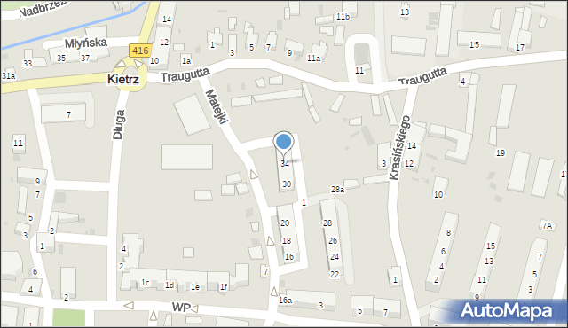 Kietrz, Matejki Jana, 34, mapa Kietrz