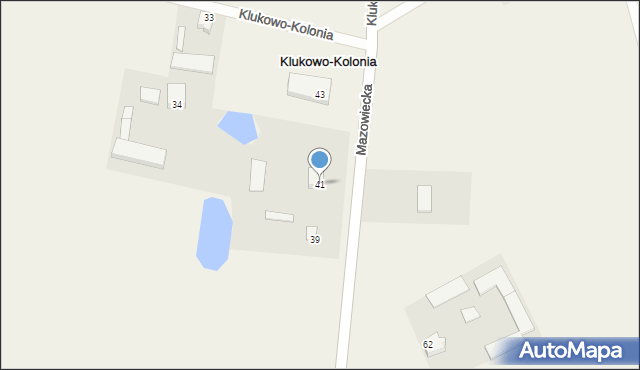 Klukowo, Mazowiecka, 41, mapa Klukowo