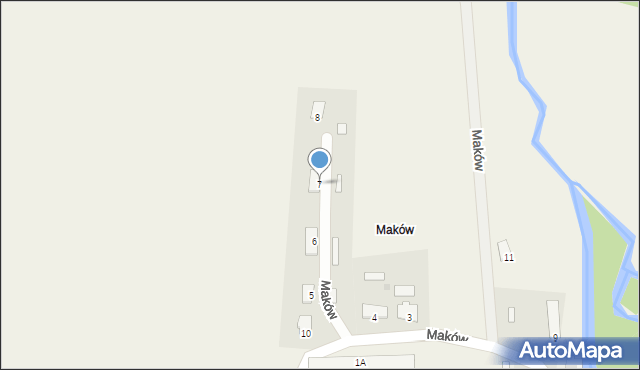 Klutajny, Maków, 7, mapa Klutajny