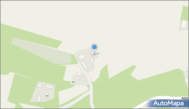 Kniazie, Machnika, 62, mapa Kniazie