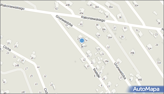 Knurów, Matejki Jana, 25, mapa Knurów