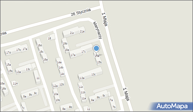 Knurów, Marynarzy, 15a, mapa Knurów