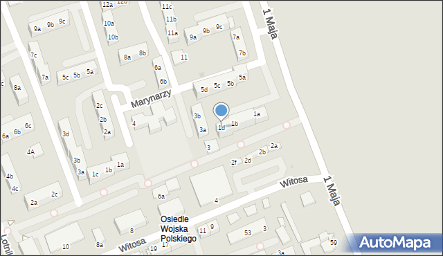 Knurów, Marynarzy, 1d, mapa Knurów