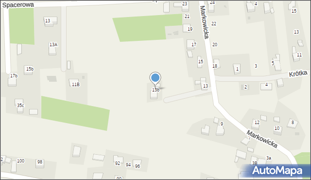 Kobyla, Markowicka, 13b, mapa Kobyla