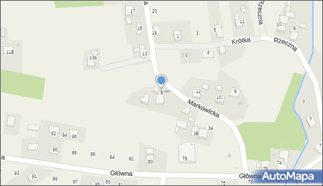 Kobyla, Markowicka, 9, mapa Kobyla