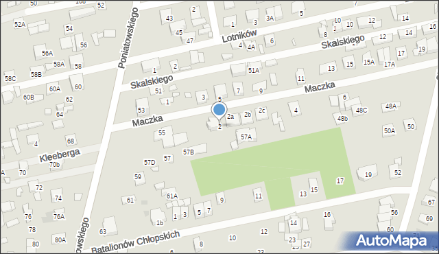 Kobyłka, Maczka Stanisława, gen., 2, mapa Kobyłka
