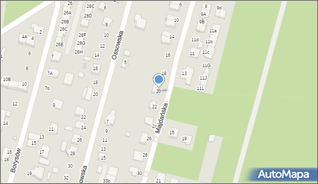 Kobyłka, Majdańska, 20, mapa Kobyłka