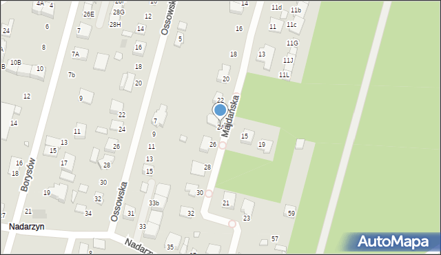 Kobyłka, Majdańska, 24, mapa Kobyłka