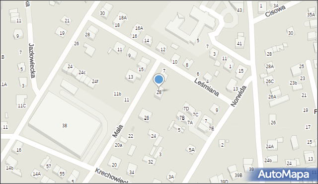 Kobyłka, Mała, 28, mapa Kobyłka