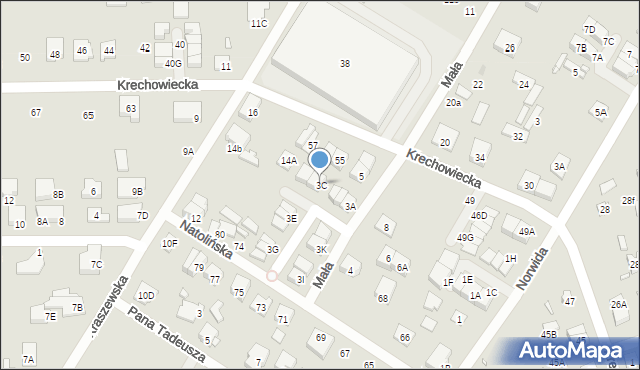 Kobyłka, Mała, 3C, mapa Kobyłka