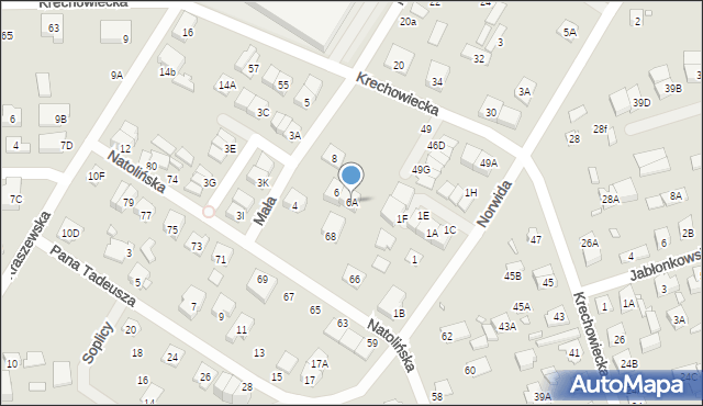 Kobyłka, Mała, 6A, mapa Kobyłka