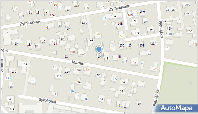 Kobyłka, Marmo Franciszka, ks., 10, mapa Kobyłka